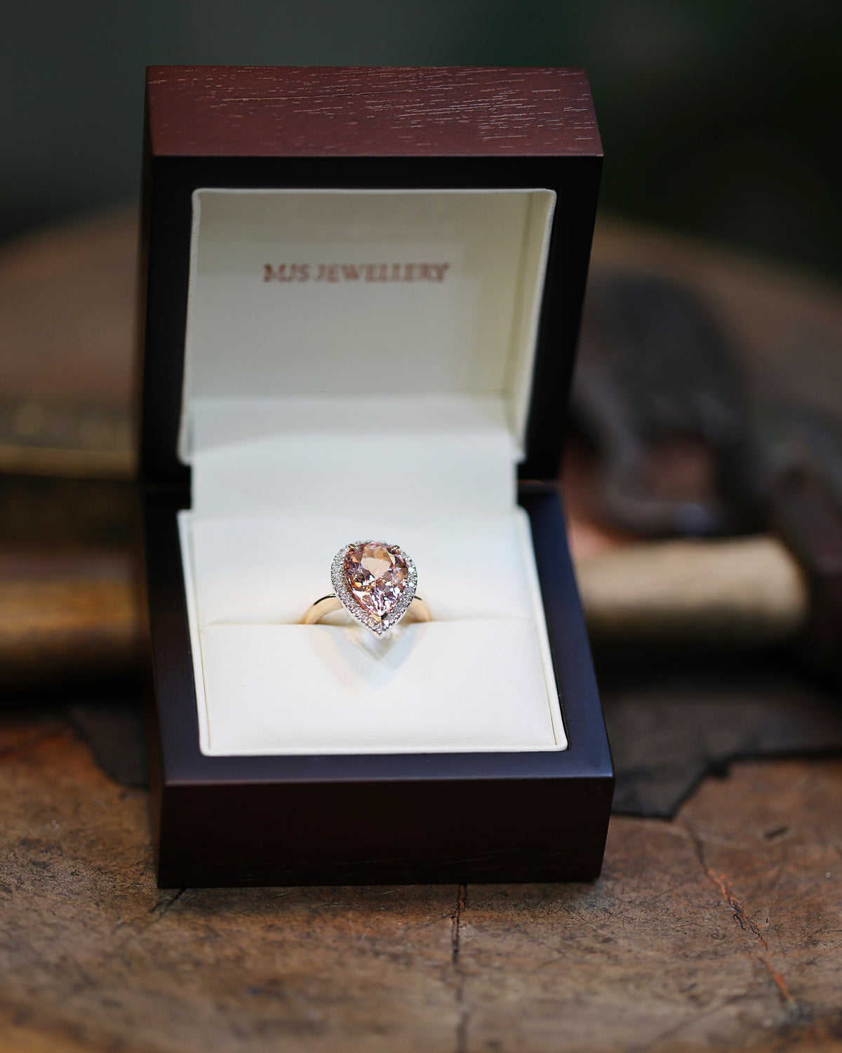 Bespoke Morganite and Diamond Ring