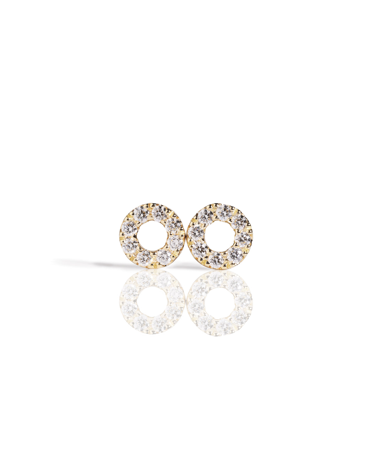 Radiant Rounds - Luminous gemstone set circle studs
