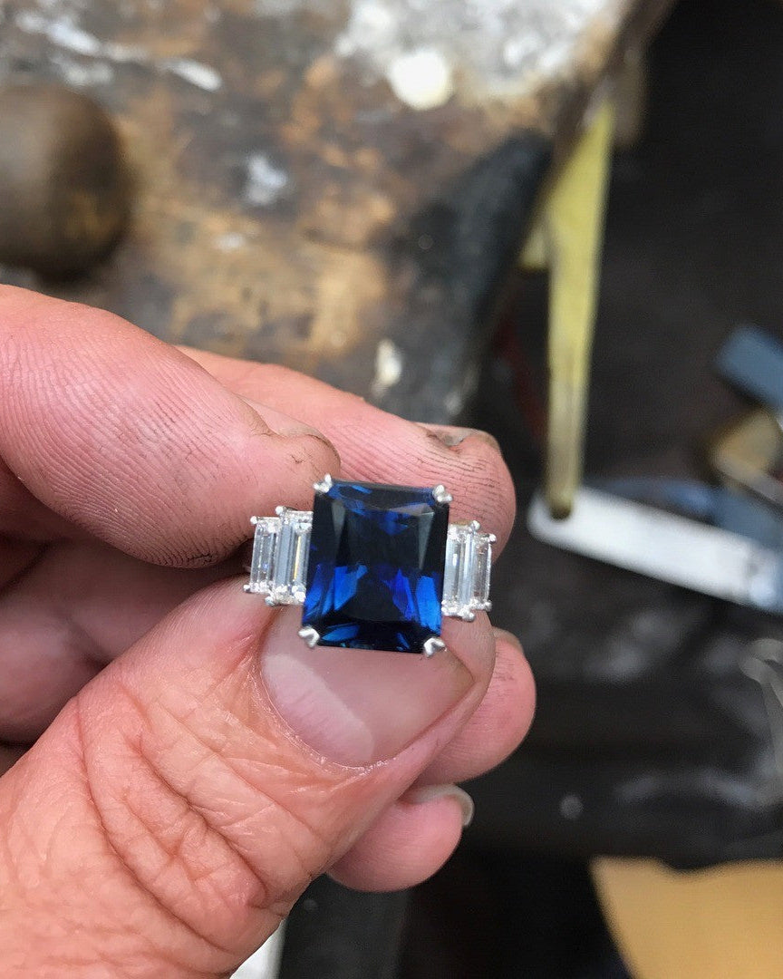 6ct this Australian Sapphire of Inverell origin left the studio today Jewellery - PG-BI-300 - image 1