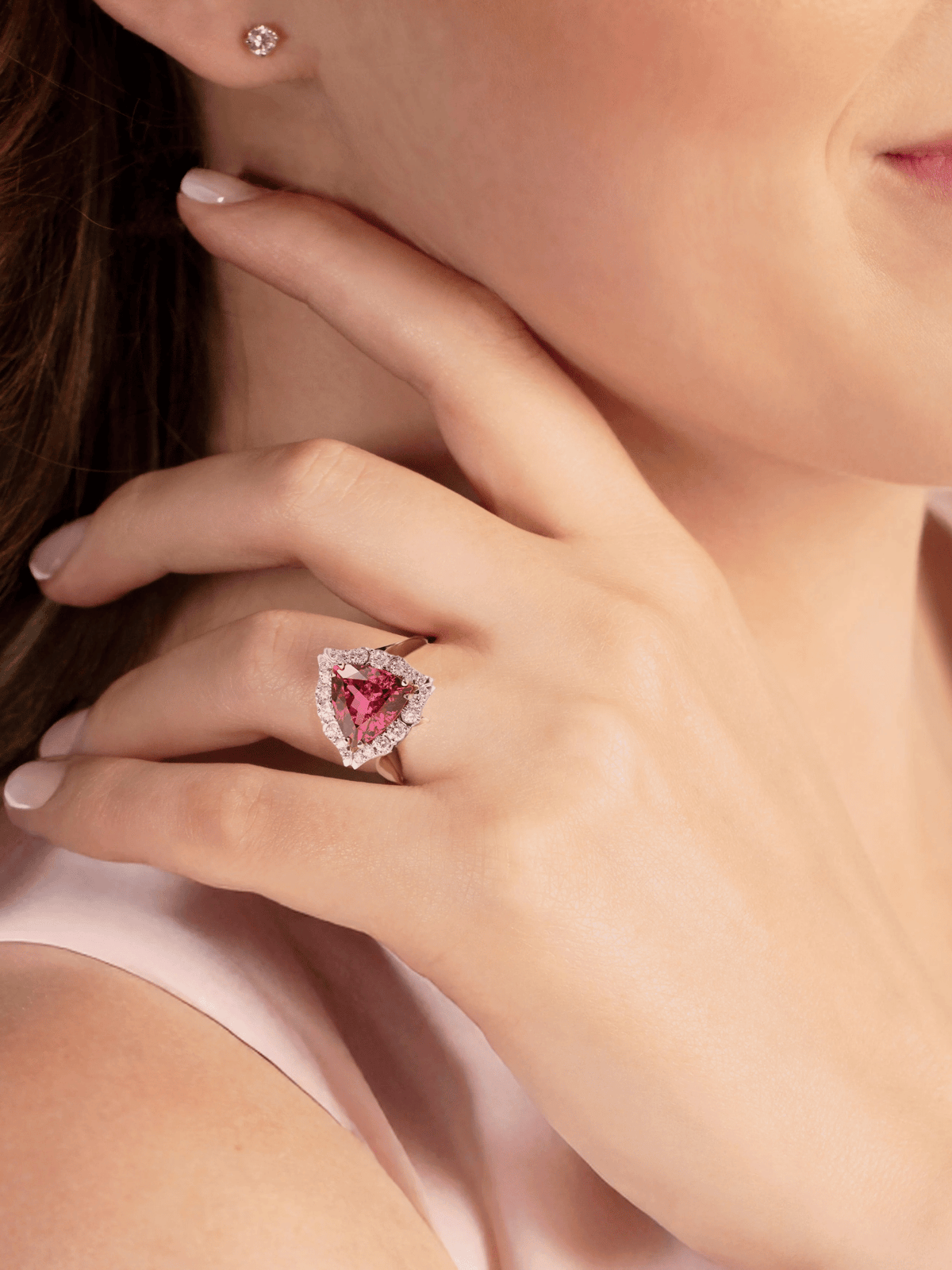 Introducing Mahenge Lumière -  Mahenge Pink Spinel ring