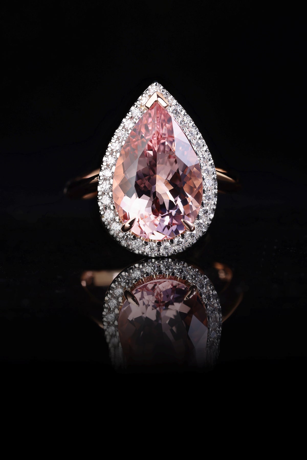 Bespoke Morganite and Diamond Ring