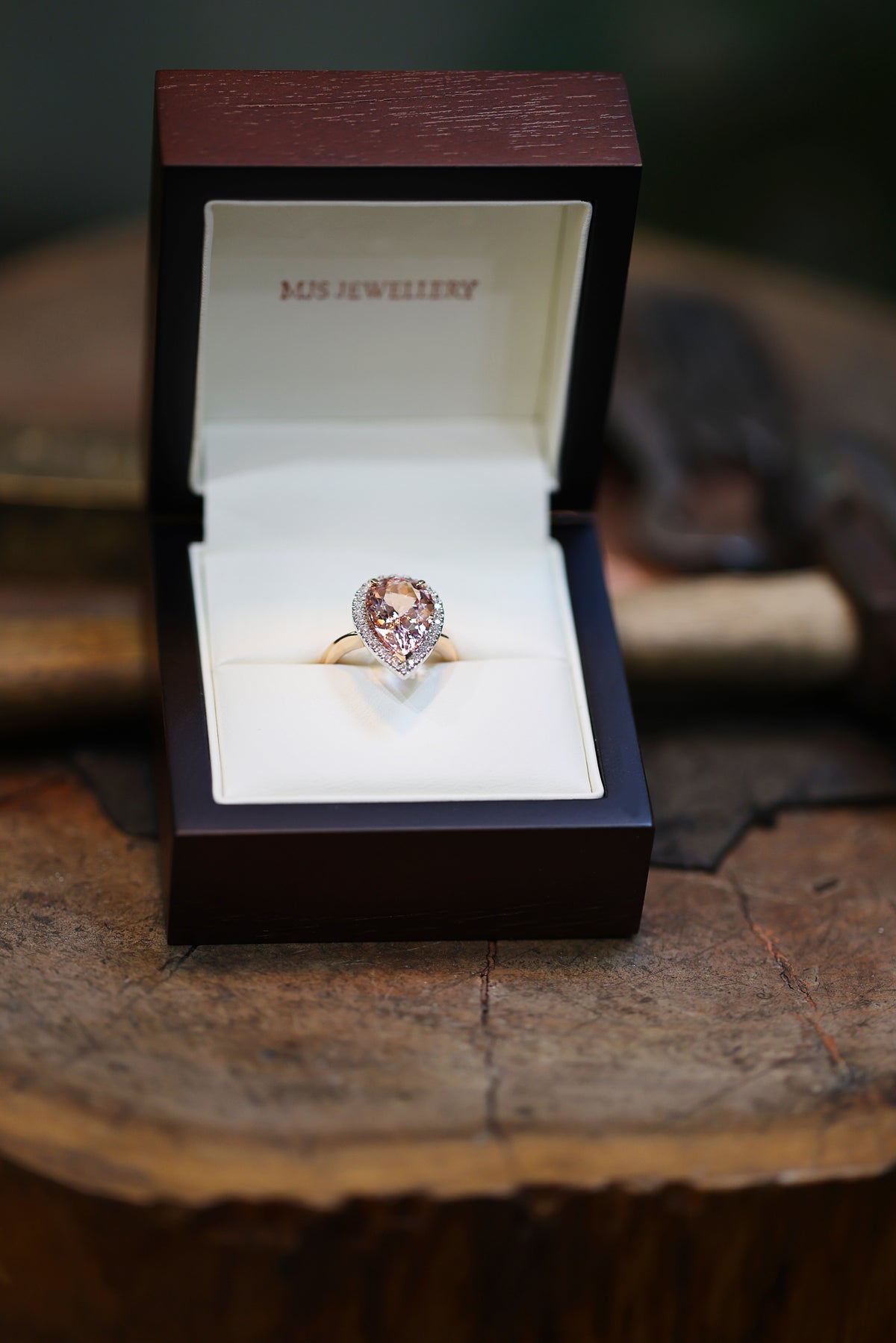Bespoke Morganite and Diamond Ring