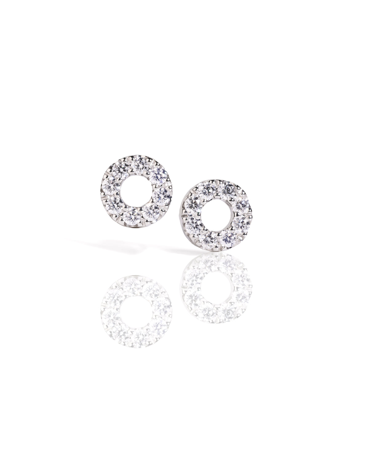 Radiant Rounds - Luminous gemstone set circle studs