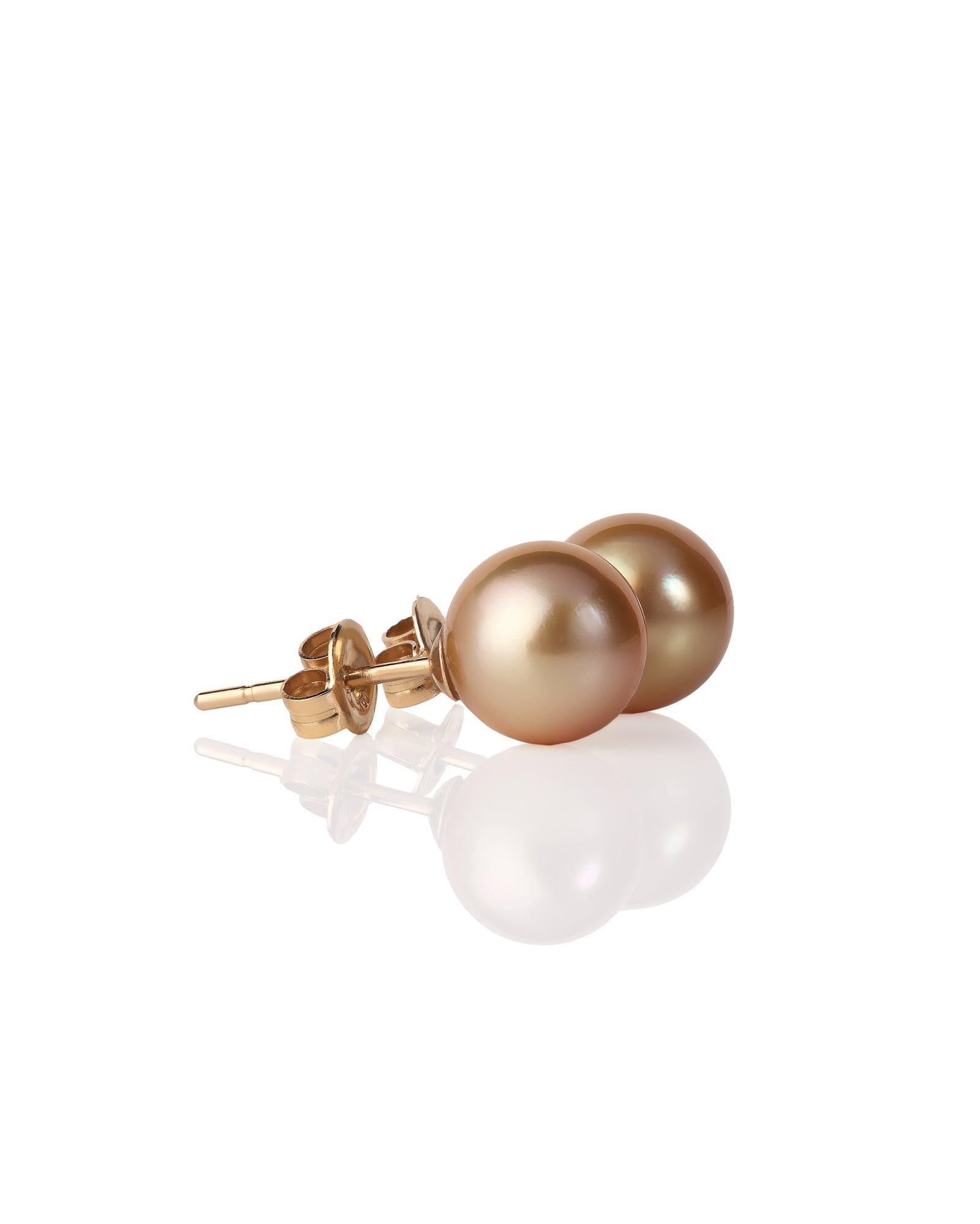 Gold South Sea Pearl Stud Earrings