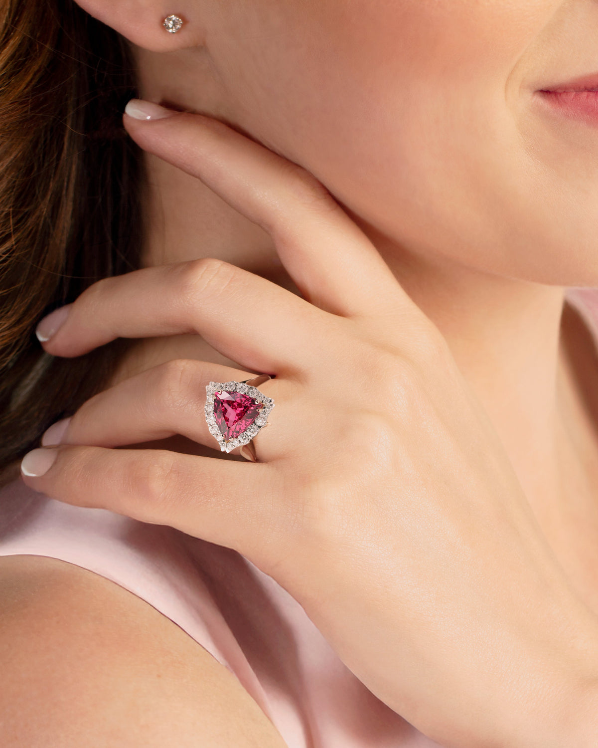 Introducing Mahenge Lumière -  Mahenge Pink Spinel ring