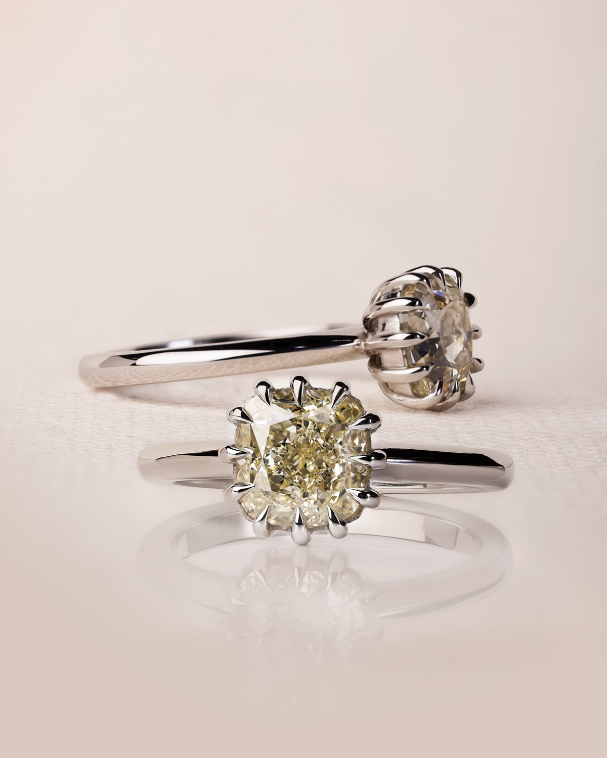 1.70ct Cushion Cut Diamond Engagement Ring