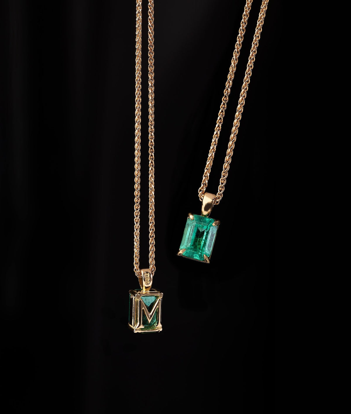 Emerald Necklace / Pendant - Past MJS Commission - PG-BI-833 - image 1