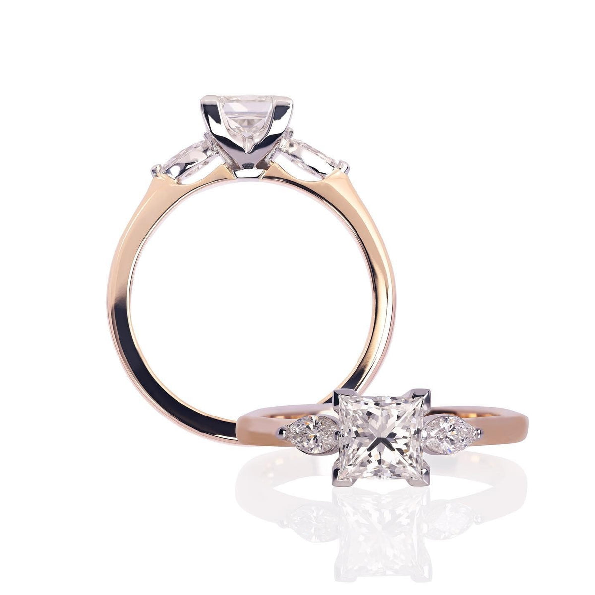 Diamond Engagement Ring - Past MJS Commission - PG-BI-864 - image 2