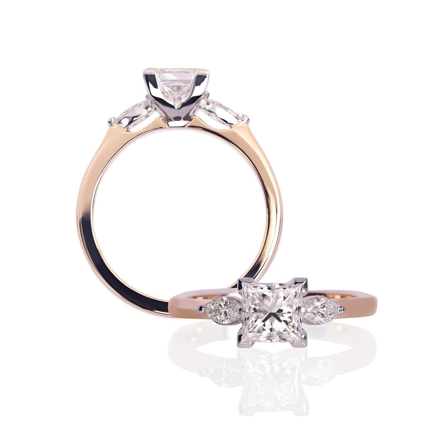 Diamond Engagement Ring - Past MJS Commission - PG-BI-864 - image 1