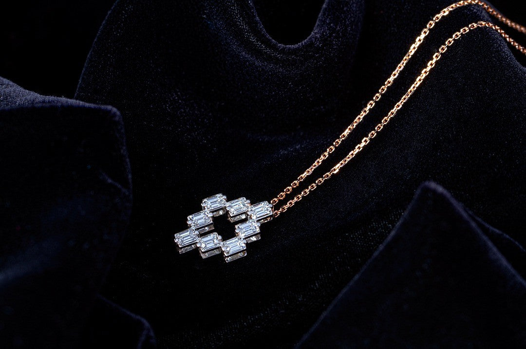 Diamond & Emerald Necklace / Pendant - Past MJS Commission - PG-BI-874 - image 1