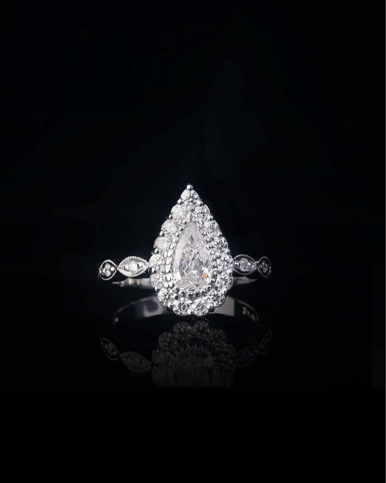 Diamond Engagement Ring - Past MJS Commission - PG-BI-875 - image 1