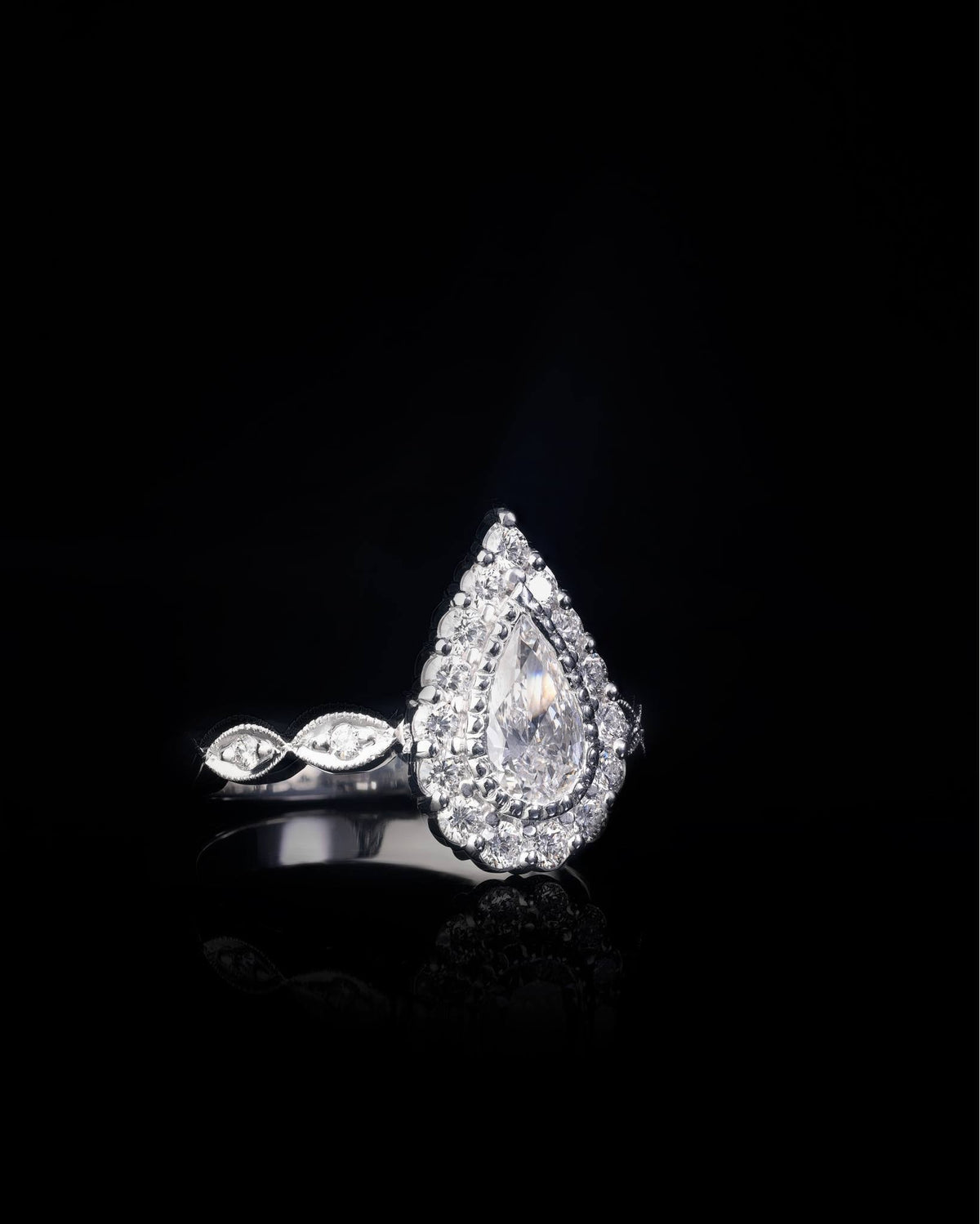 Diamond Engagement Ring - Past MJS Commission - PG-BI-875 - image 2