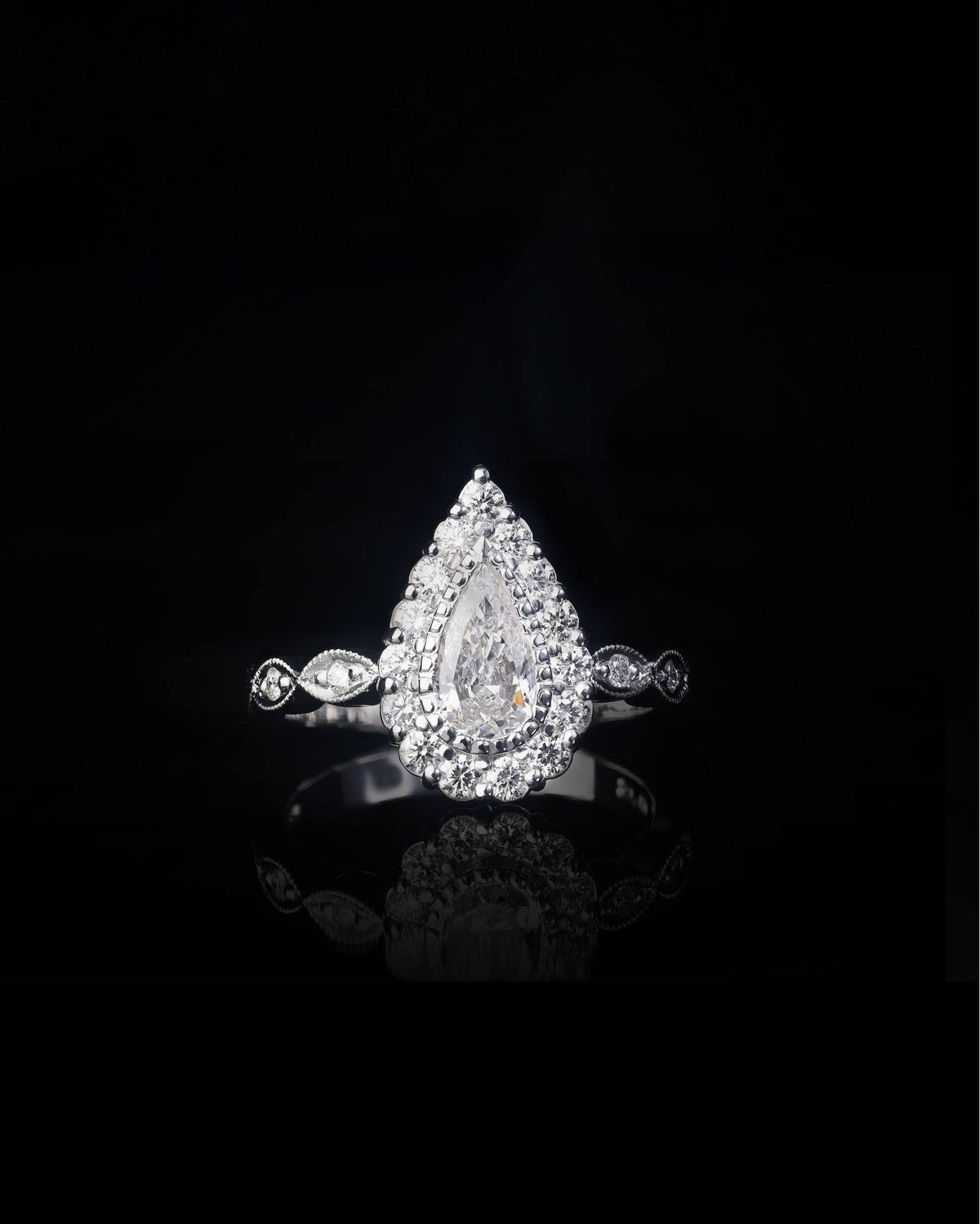 Diamond Engagement Ring - Past MJS Commission - PG-BI-875 - image 3