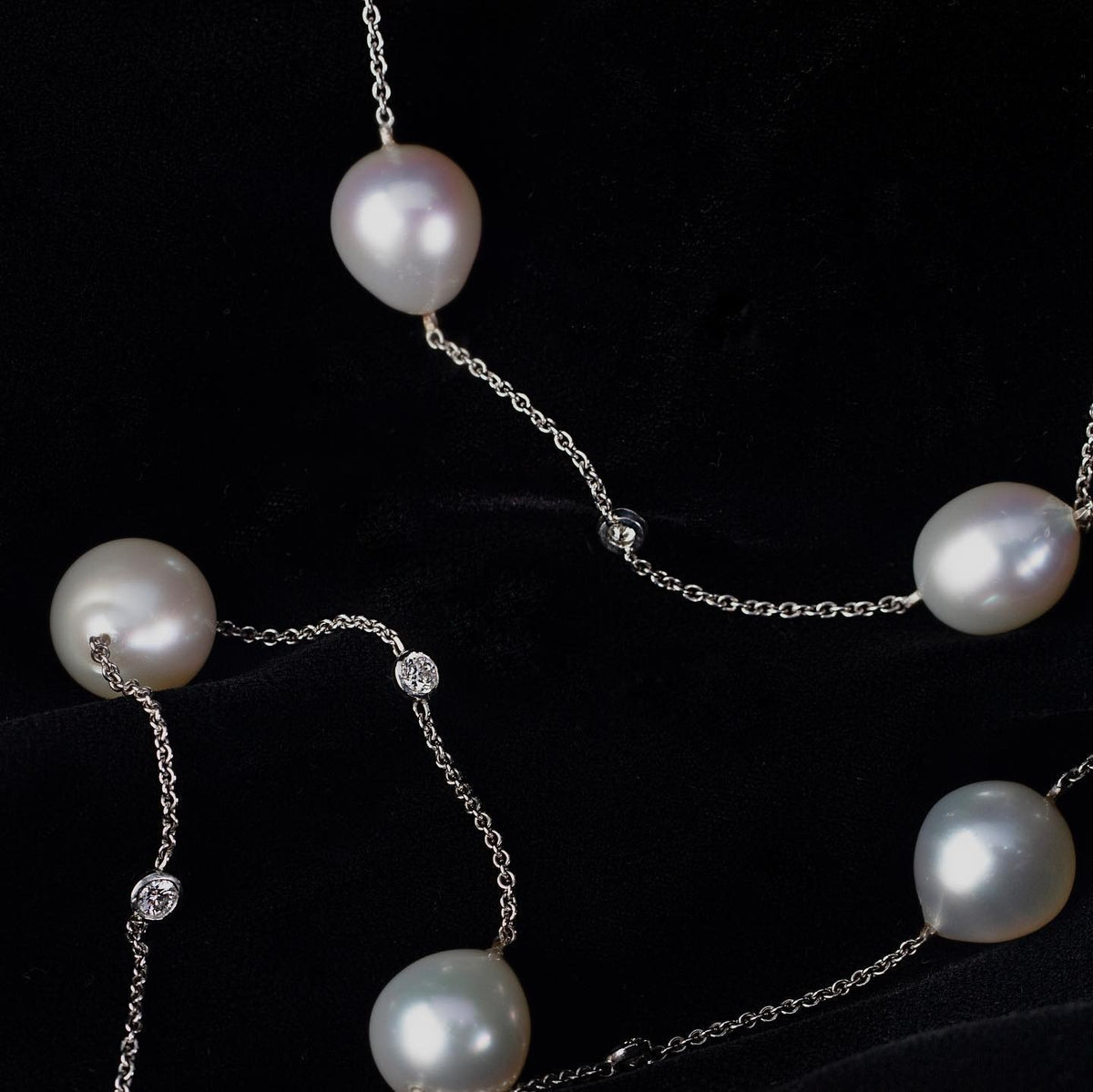 Diamond & Pearl Necklace / Pendant - Past MJS Commission - PG-BI-885 - image 2