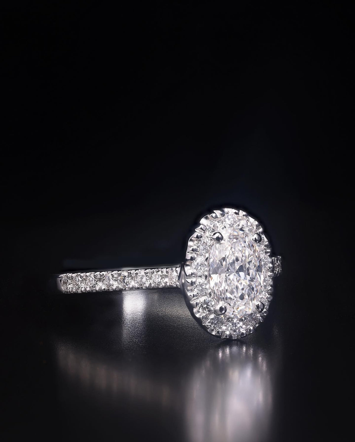 Diamond Engagement Ring - Past MJS Commission - PG-BI-887 - image 2