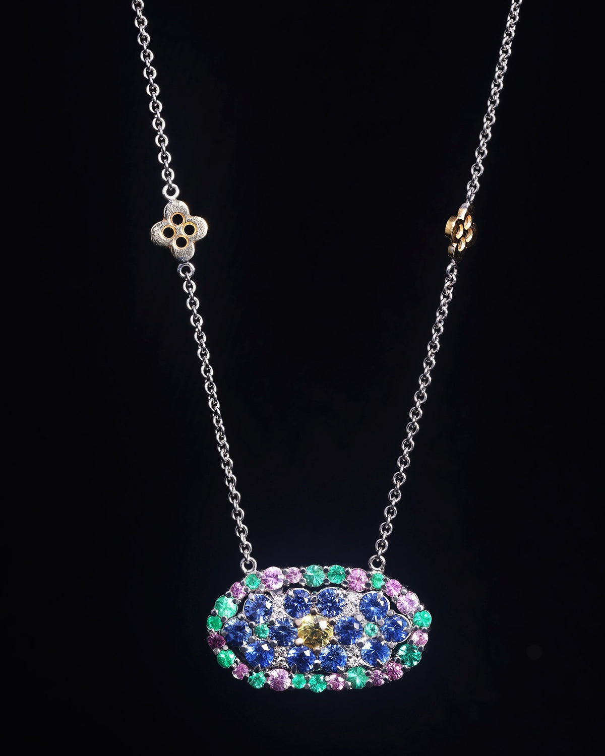 Sapphire & Emerald Ring - Past MJS Commission - PG-BI-906 - image 1