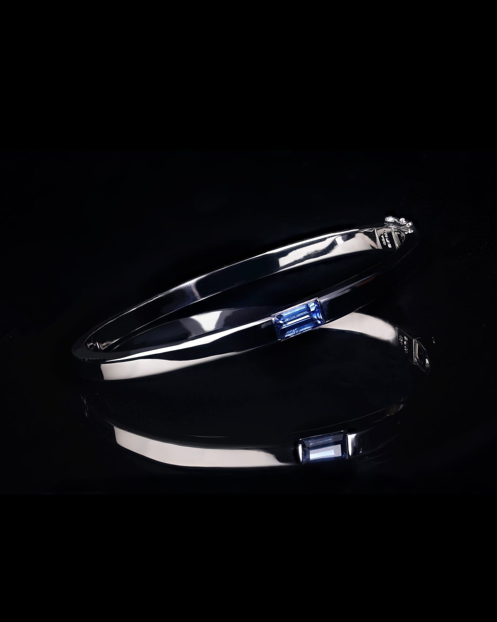 Sapphire Bracelet / Bangle - Past MJS Commission - PG-BI-916 - image 1