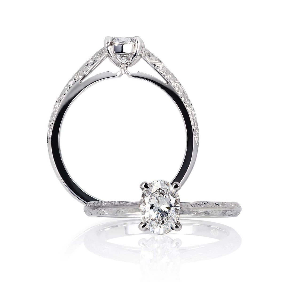 Diamond Engagement Ring - Past MJS Commission - PG-BI-919 - image 1