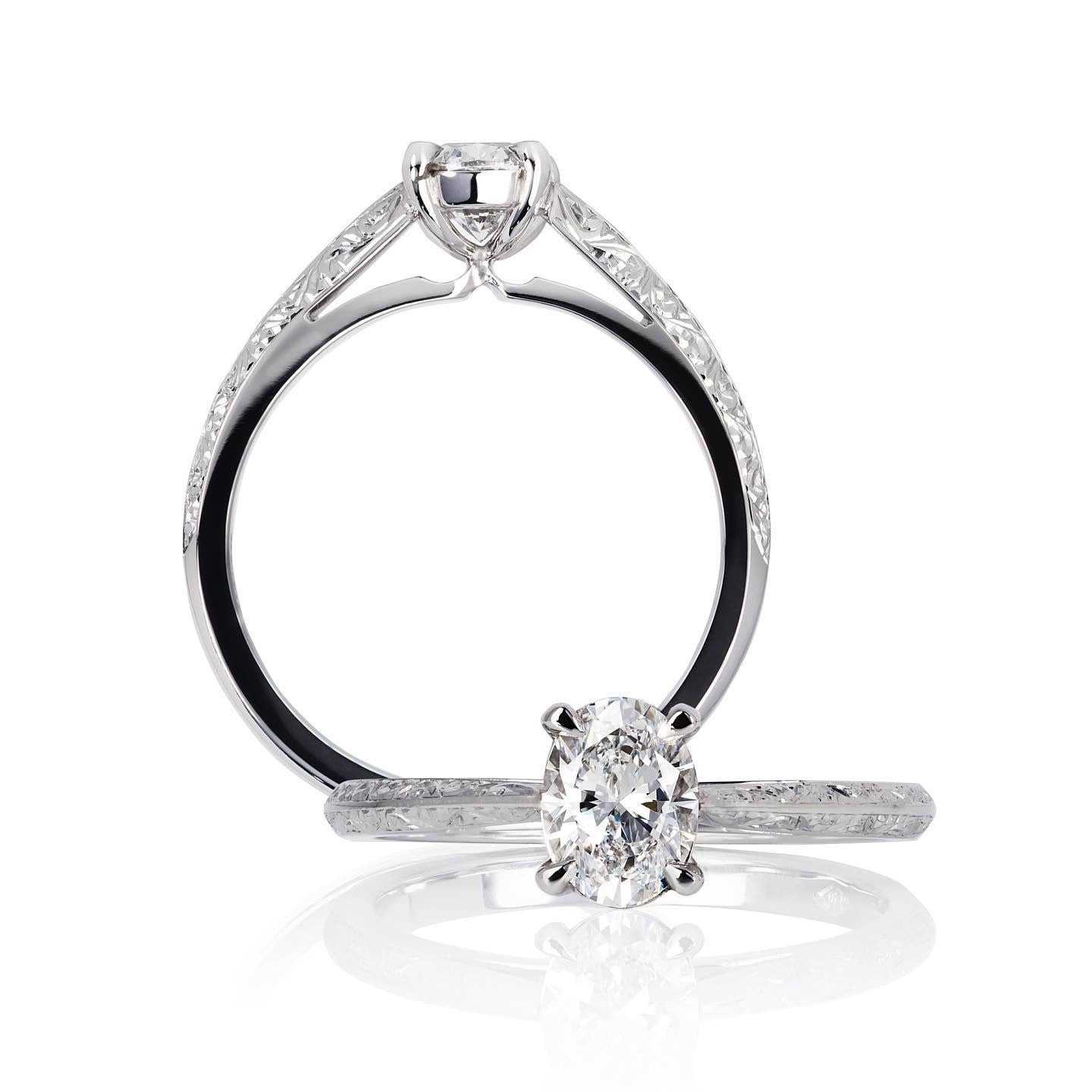 Diamond Engagement Ring - Past MJS Commission - PG-BI-919 - image 1