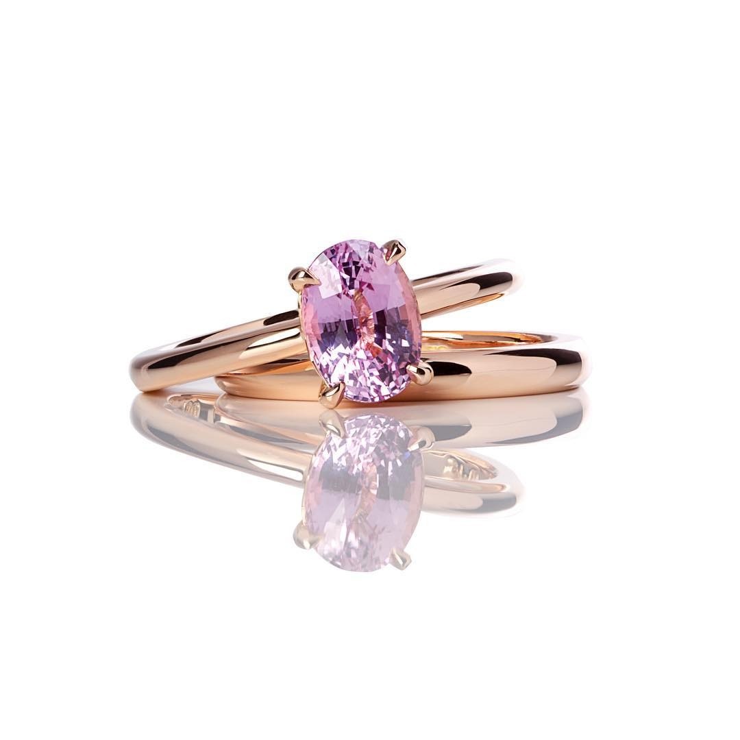 Sapphire Engagement Ring - Past MJS Commission - PG-BI-921 - image 1