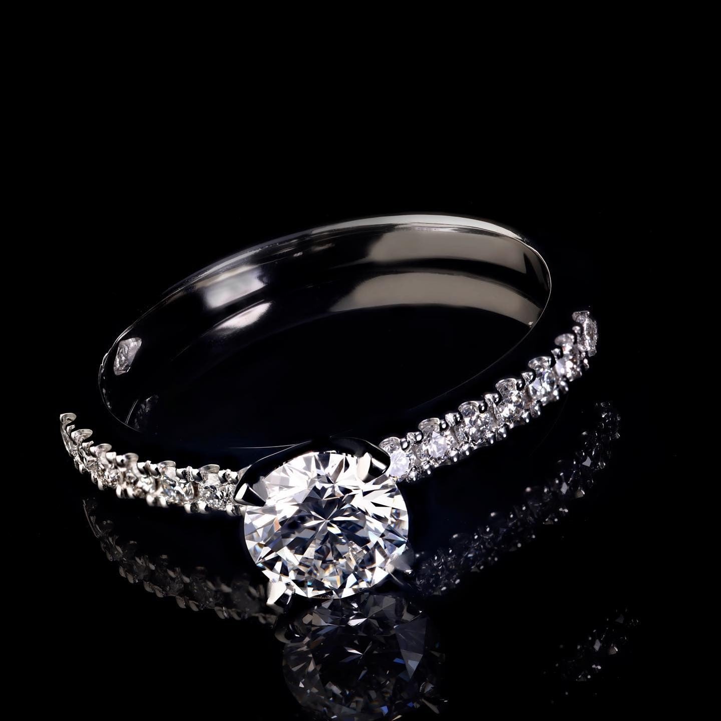Diamond Engagement Ring - Past MJS Commission - PG-BI-923 - image 1