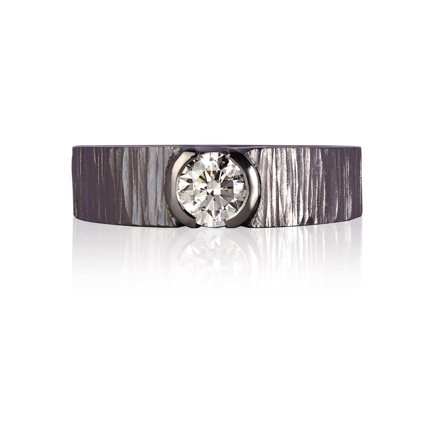 Diamond Wedding Band - Past MJS Commission - PG-BI-845 - image 1