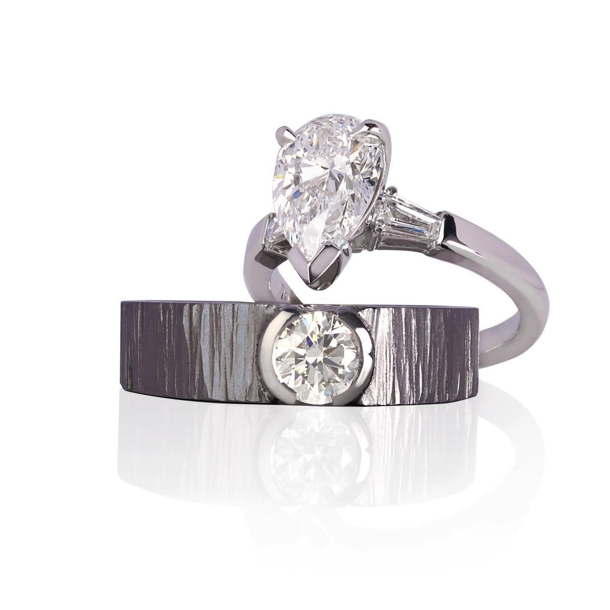 Diamond Wedding Band - Past MJS Commission - PG-BI-845 - image 4