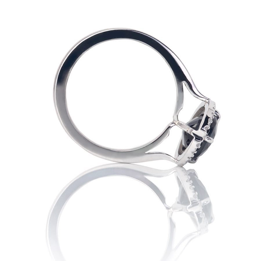 Sapphire Engagement Ring - Past MJS Commission - PG-BI-847 - image 3