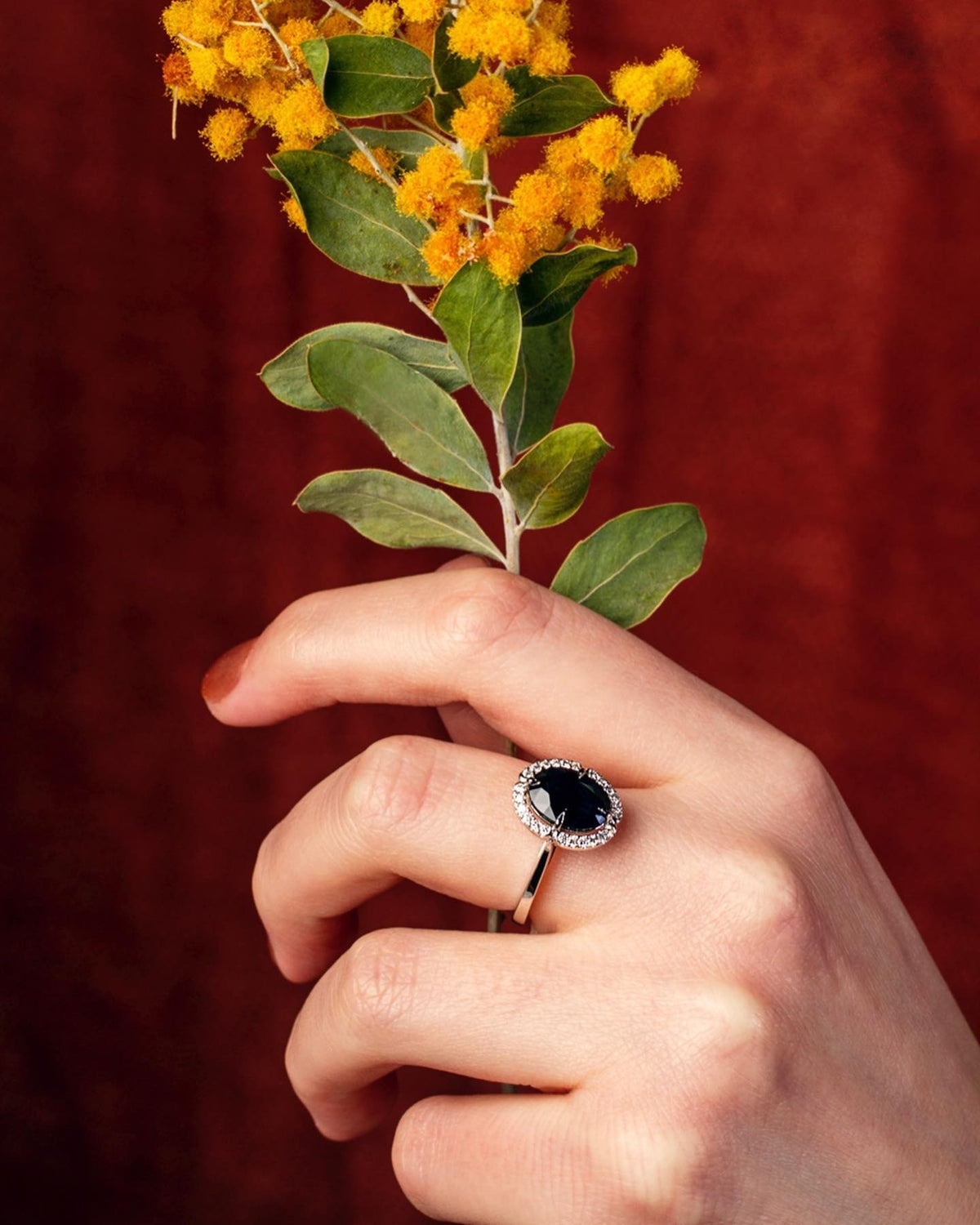Diamond & Sapphire Ring - Past MJS Commission - PG-BI-848 - image 1