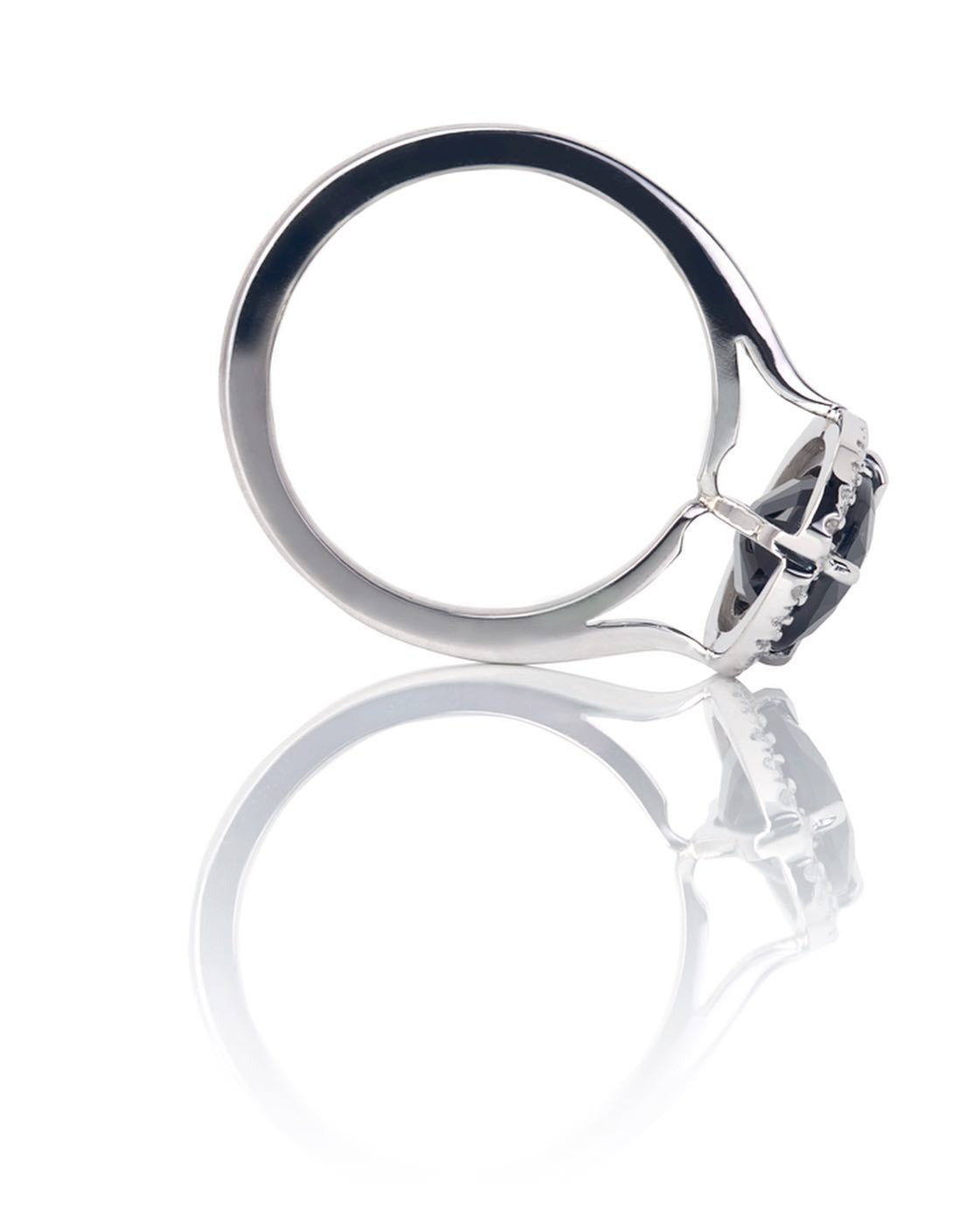Diamond & Sapphire Ring - Past MJS Commission - PG-BI-848 - image 1
