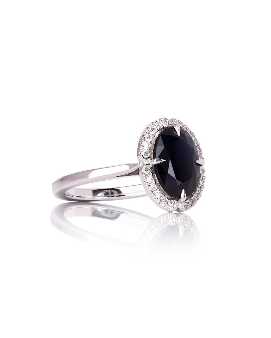 Diamond & Sapphire Ring - Past MJS Commission - PG-BI-848 - image 3
