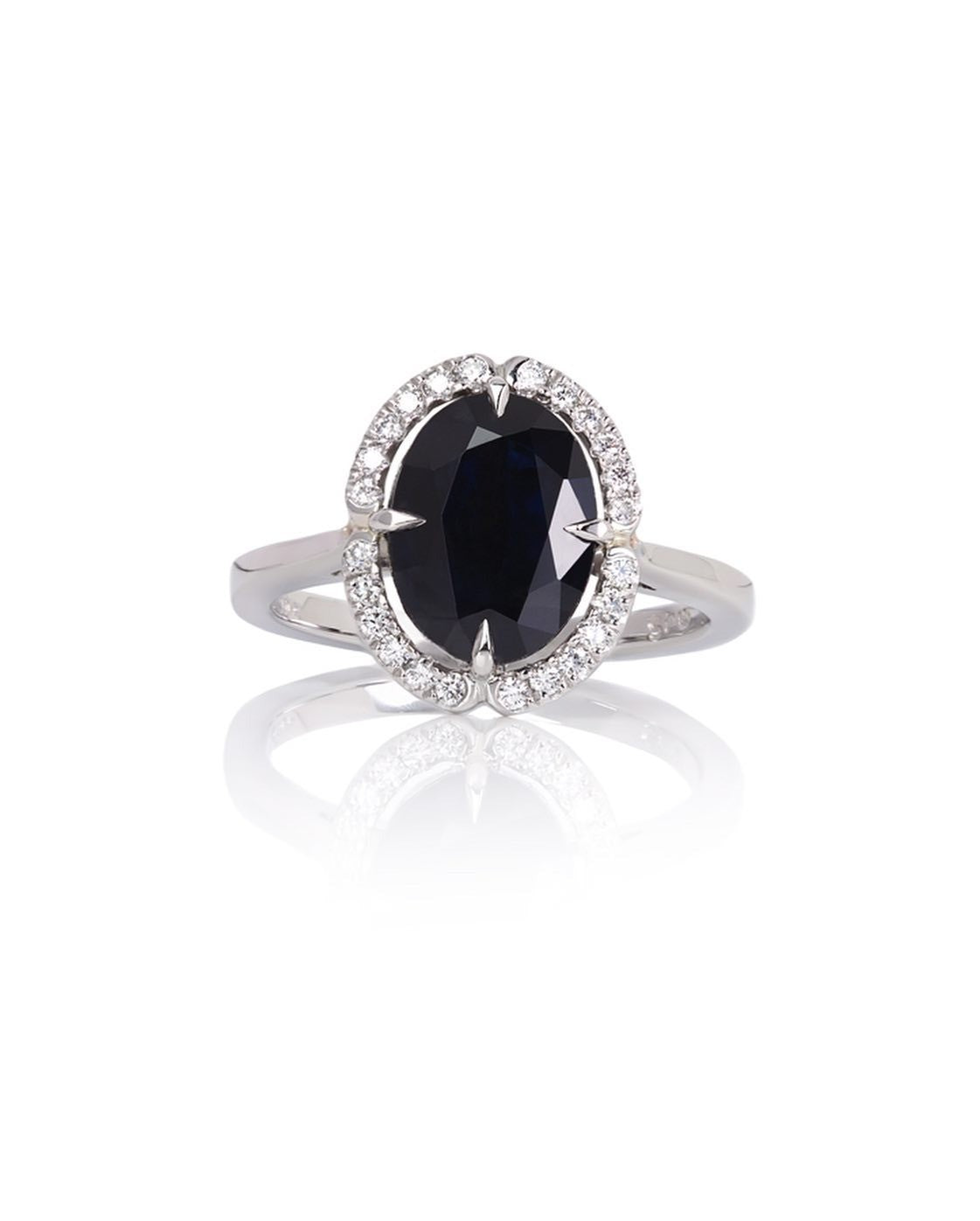 Diamond & Sapphire Ring - Past MJS Commission - PG-BI-848 - image 4