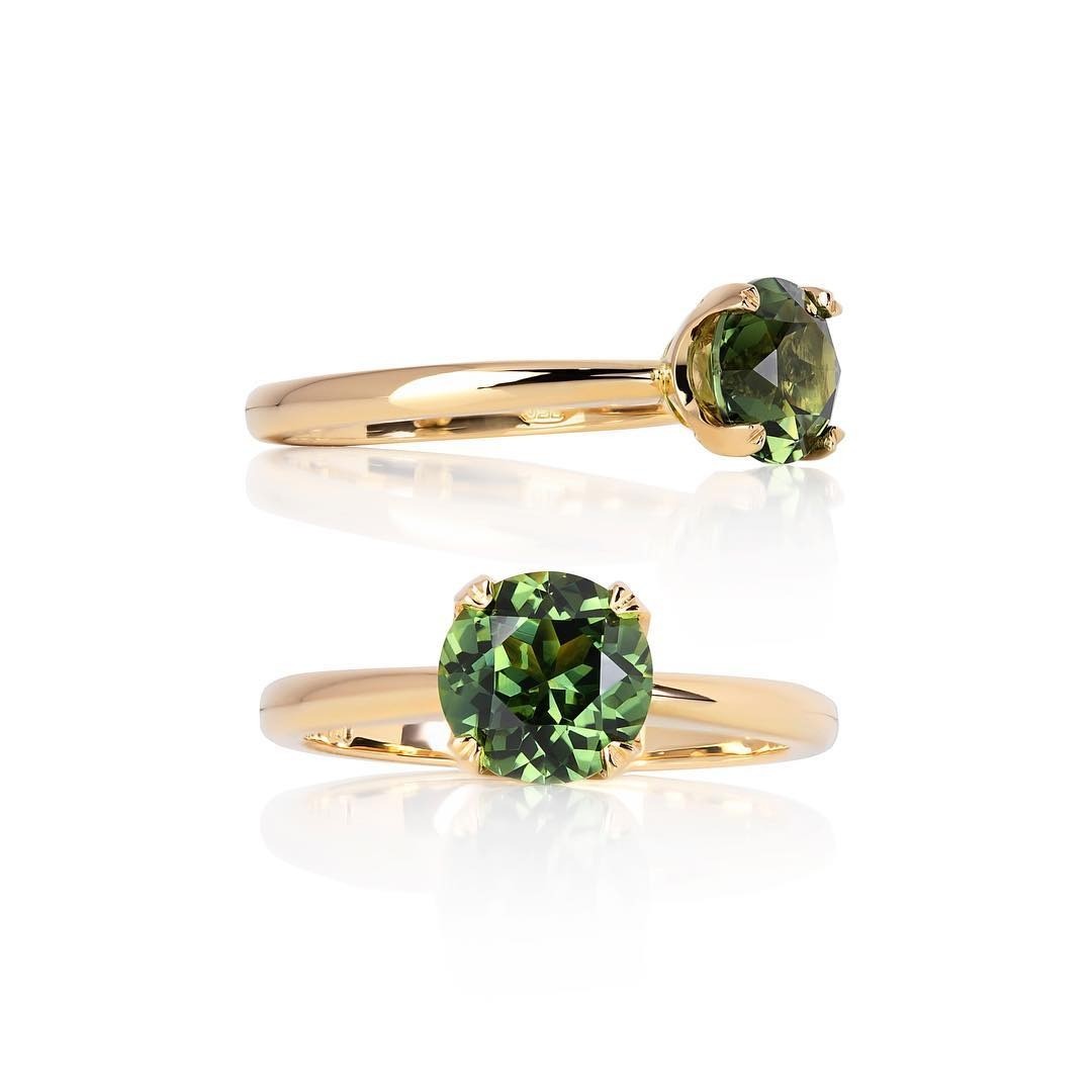 Sapphire Engagement Ring - Past MJS Commission - PG-BI-849 - image 1
