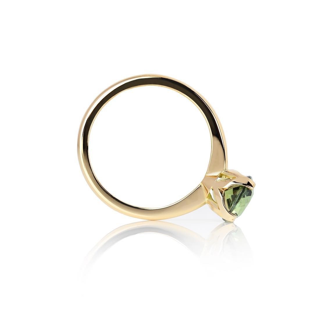 Sapphire Engagement Ring - Past MJS Commission - PG-BI-849 - image 2