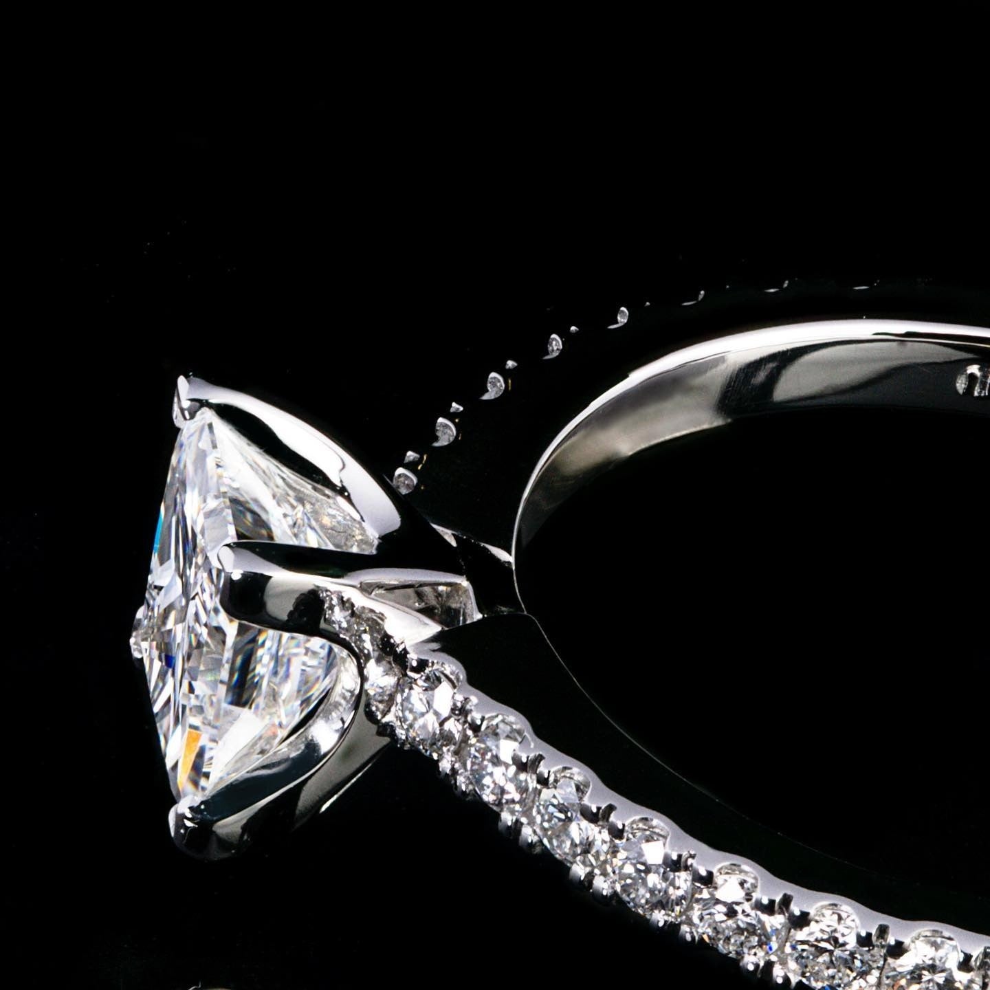 Diamond Engagement Ring - Past MJS Commission - PG-BI-850 - image 1