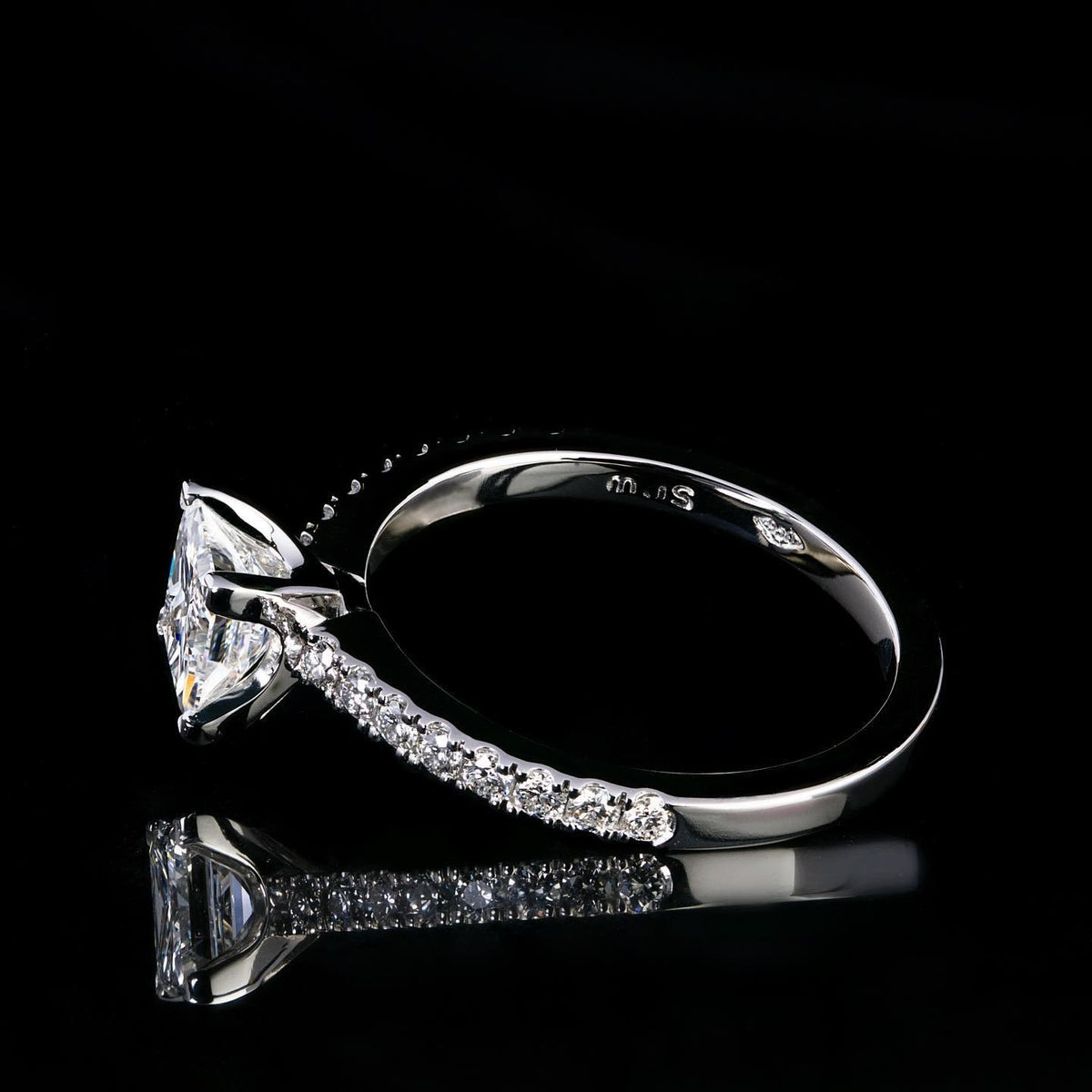 Diamond Engagement Ring - Past MJS Commission - PG-BI-850 - image 2