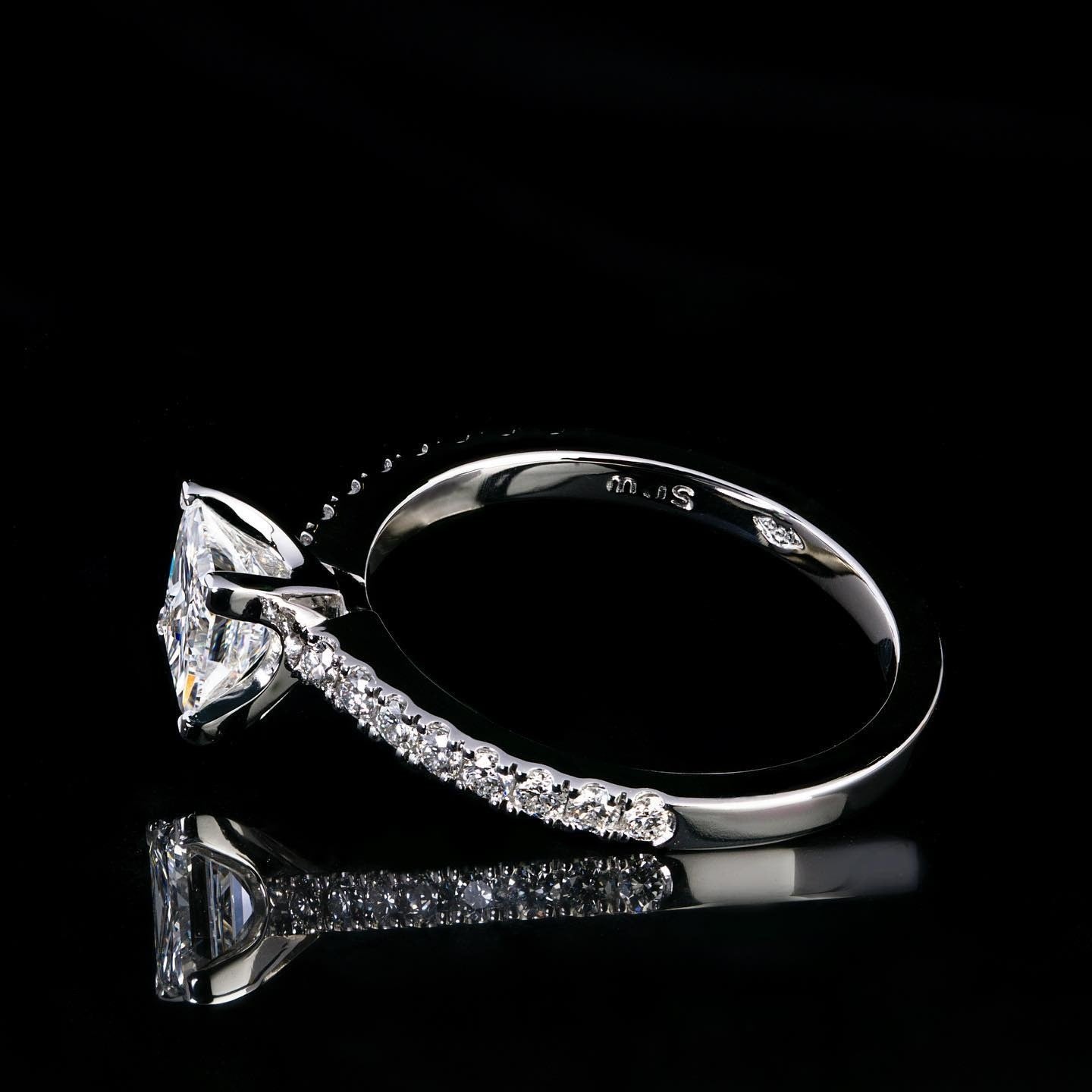 Diamond Engagement Ring - Past MJS Commission - PG-BI-850 - image 1