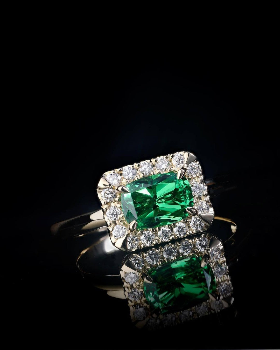 Diamond & Garnet Ring - Past MJS Commission - PG-BI-859 - image 1