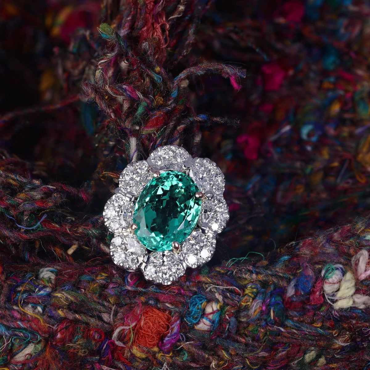 Diamond & Emerald Ring - Past MJS Commission - PG-BI-960 - image 4