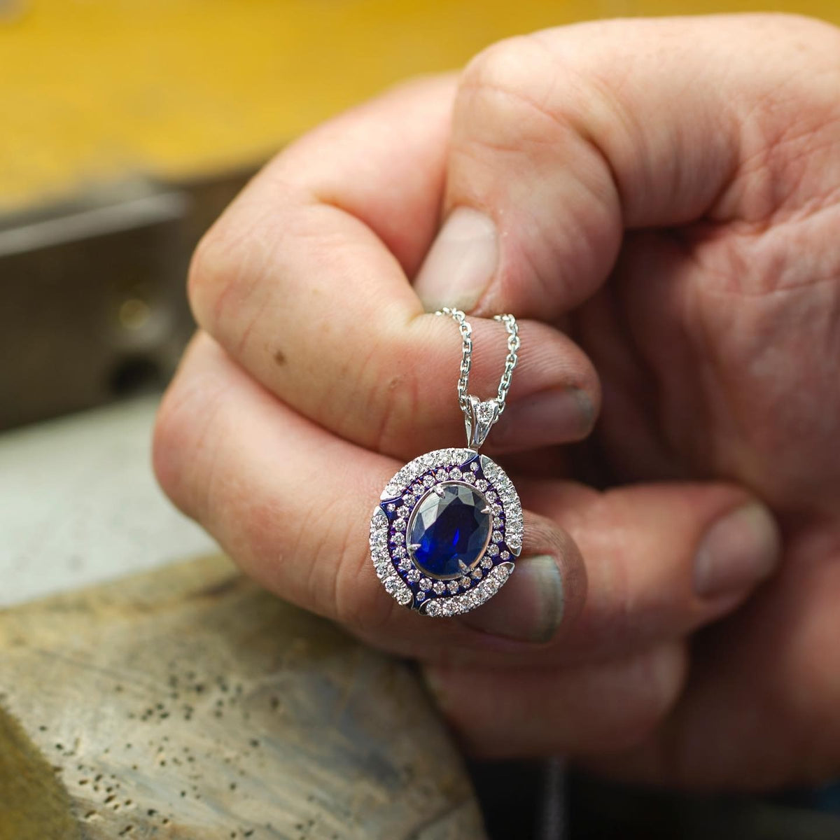 white gold Pendant - PG-BI-020 - image 2