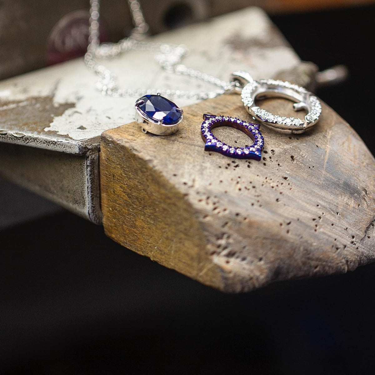 white gold Pendant - PG-BI-020 - image 3