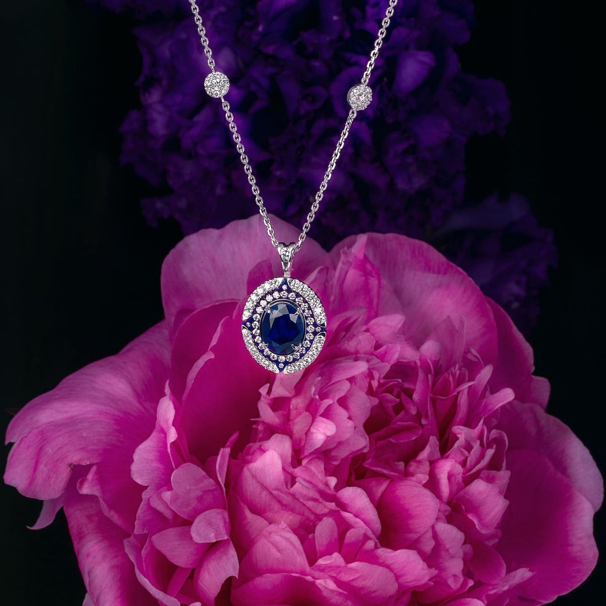 white gold Pendant - PG-BI-020 - image 6