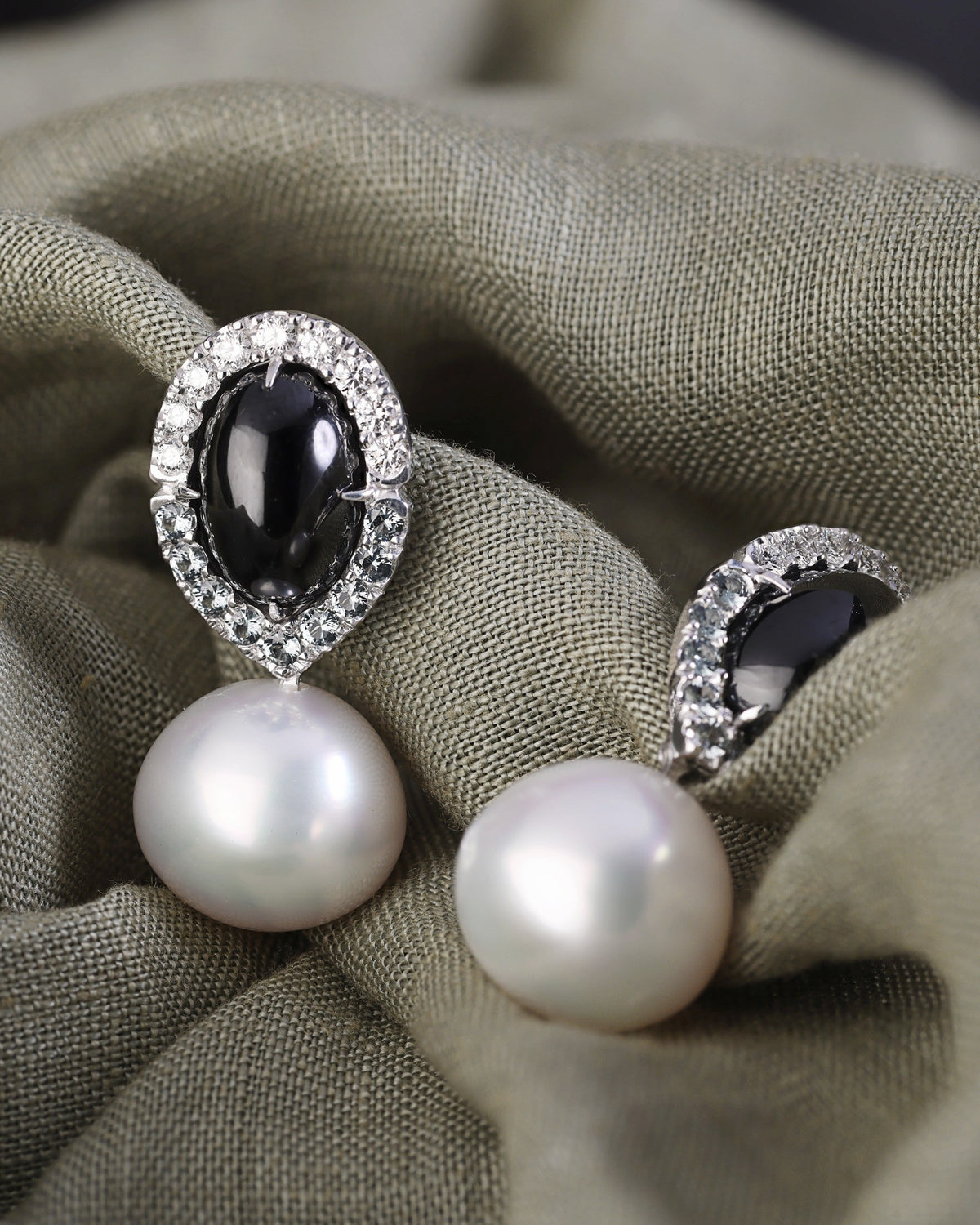 white gold Earrings - PG-BI-023 - image 3
