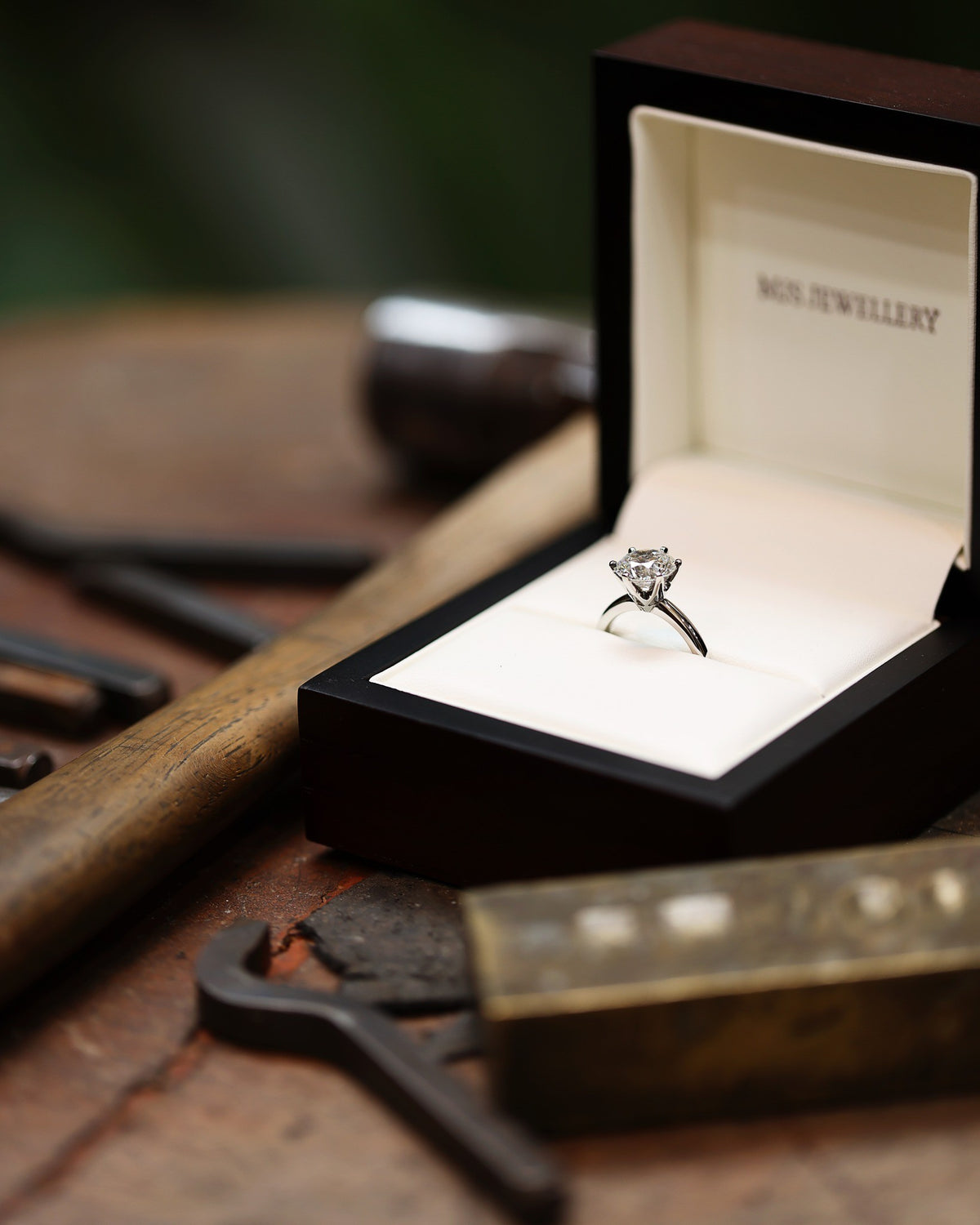 Diamond platinum Engagement Ring - PG-BI-029 - image 3