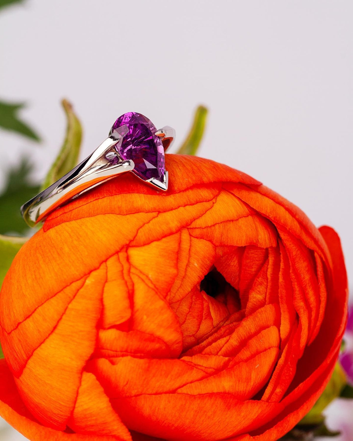 Sapphire Engagement Ring - Past MJS Commission - PG-BI-967 - image 1