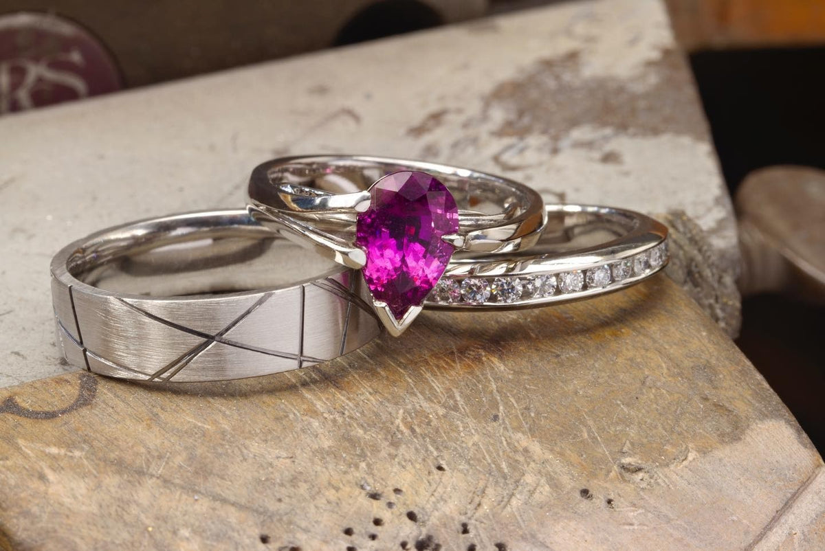 Diamond Wedding Band - Past MJS Commission - PG-BI-968 - image 5