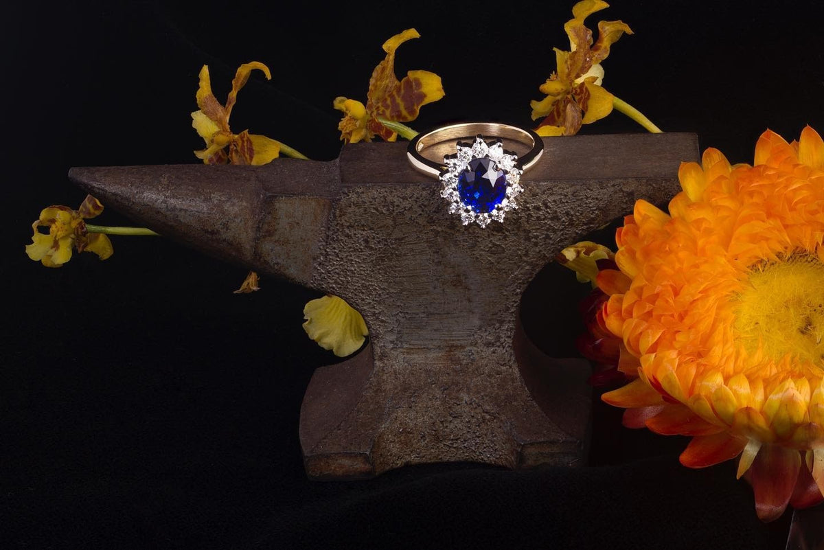Ceylon Sapphire Engagement Ring - PG-BI-042 - image 4