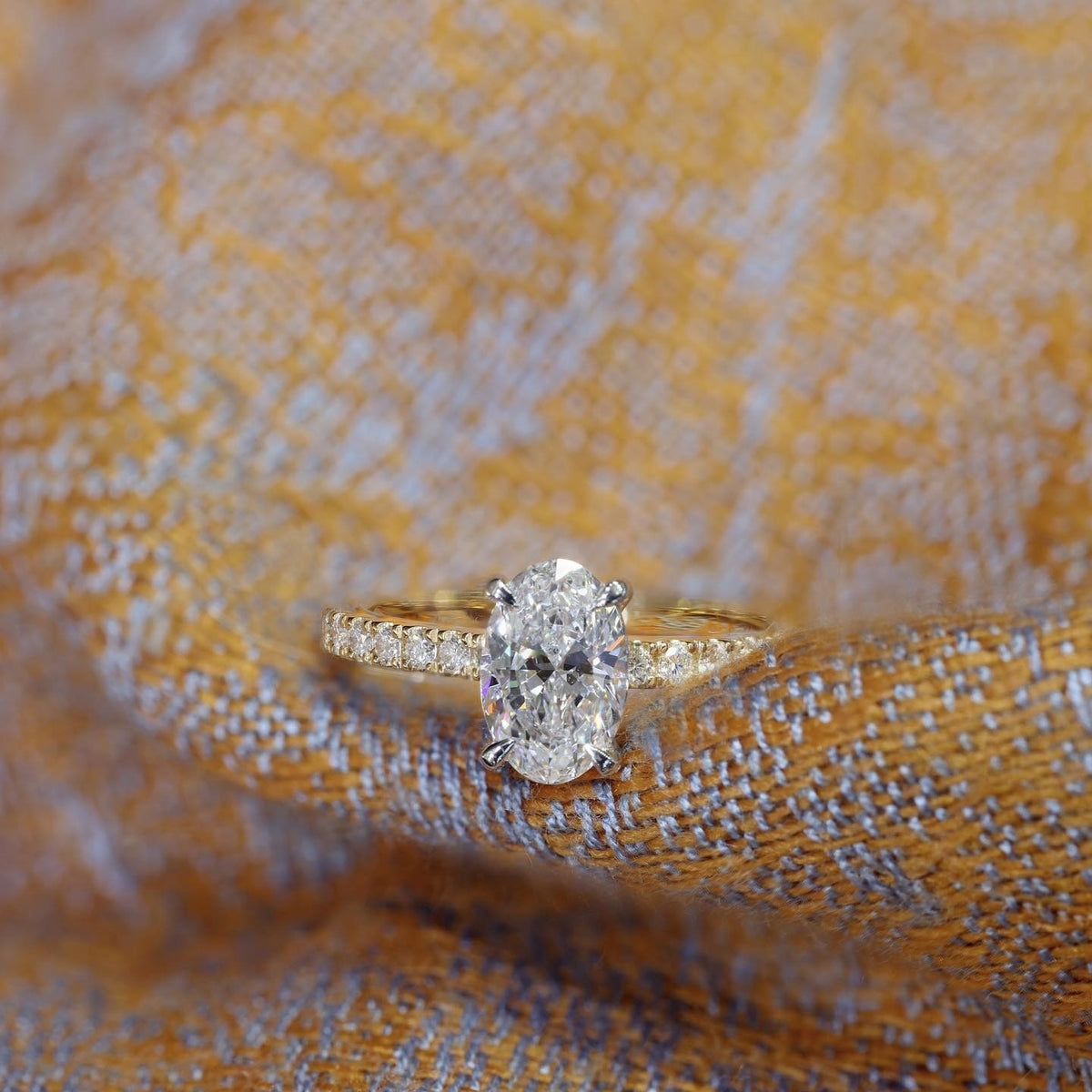 yellow gold Engagement Ring - PG-BI-053 - image 1