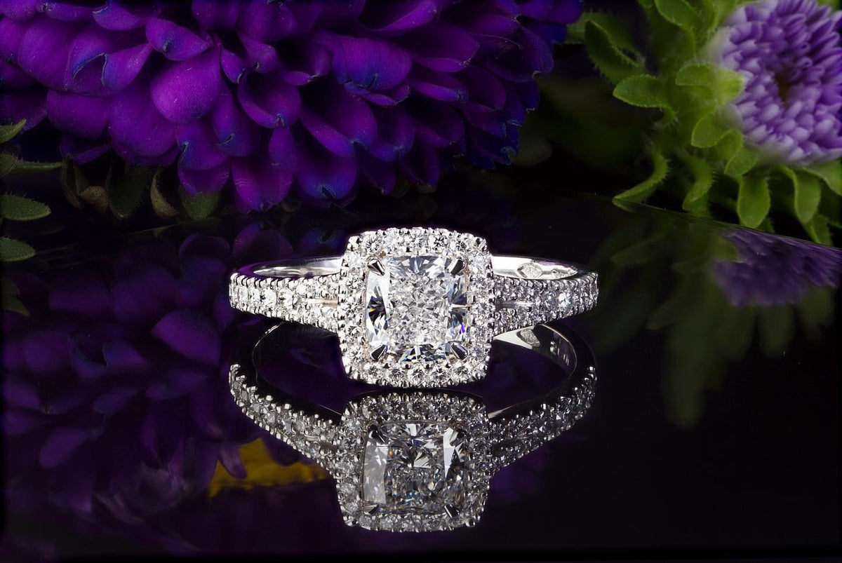 Diamond platinum Engagement Ring - PG-BI-066 - image 1