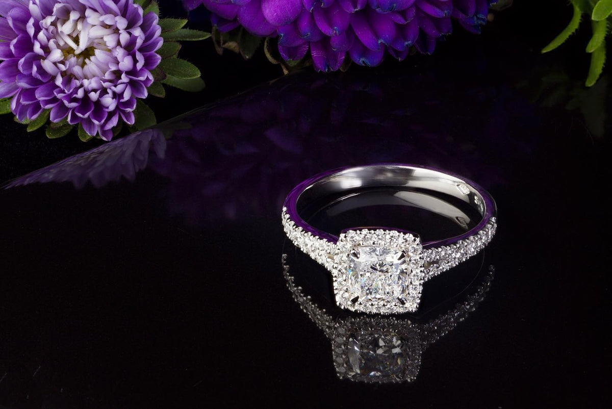 Diamond platinum Engagement Ring - PG-BI-066 - image 3
